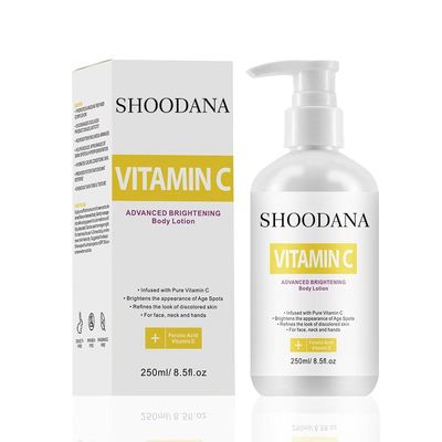 OEM/ODM Advanced Brightening Fast Whitening Body Lotion Vegan Ingredient Cream Form Vitamin C Skin Whitening Moisturizer