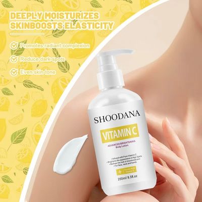 OEM/ODM Advanced Brightening Fast Whitening Body Lotion Vegan Ingredient Cream Form Vitamin C Skin Whitening Moisturizer
