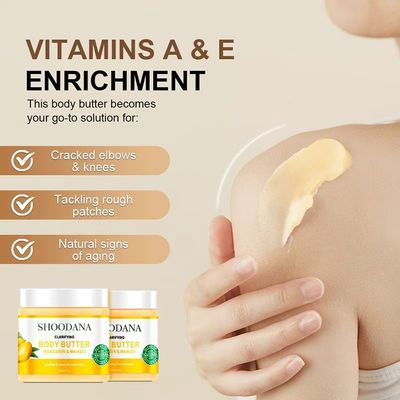 Private Label Vegan Herbal Collagen Whitening Body Lotion Cream with Vitamin C Mandarin & Mango Fragrance for All Skin Types