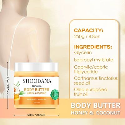 Private Label Vitamin C Collagen Nourishing Revitalizing Body Lotion Cream Aloe Vera Manuka Honey Coconut Oil for All Skin Types