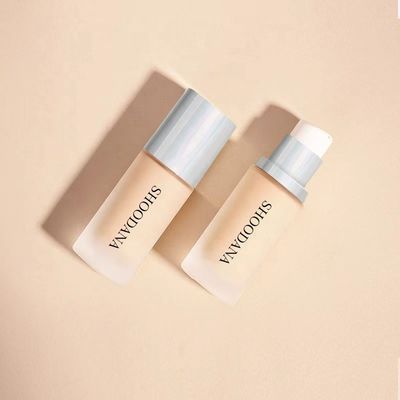 Natural Lasting Whitening Waterproof Liquid Foundation with Matte Finish for All Skin Types-Dark Shade