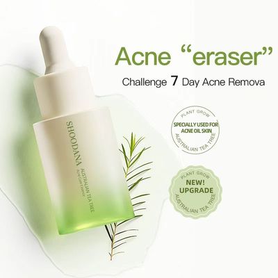Green Tea Acne Serum Pore Shrinking Facial Oil Control Treatment for Oily Skin Anti-Aging Whitening Gold Stamping Logo OEM