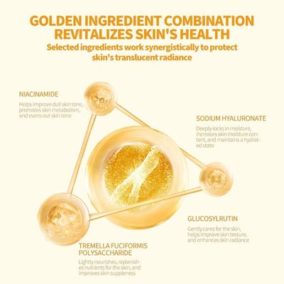 Brightening Vegan Face Serum with Hyaluronic Acid & Vitamin C Niacinamide & Natural Plant Extracts for Dull Skin Whitening Tone