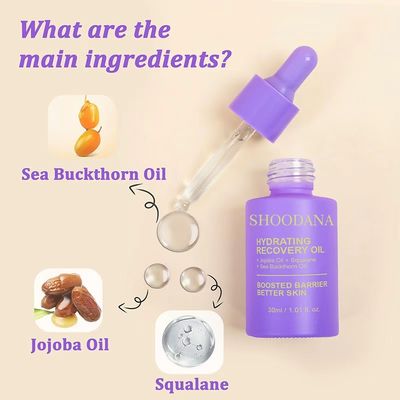 Custom Organic Vegan Vitamin C & Hyaluronic Acid Face Oil for Women Pore Shrinking Anti-Wrinkle Whitening and Revitalizing Serum