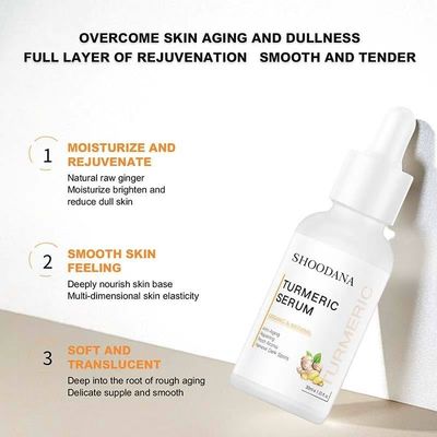Turmeric Skin Brightening Dark Spot Anti-Aging Anti-Wrinkle Diminish Sun Damage Lighten Serum Oil