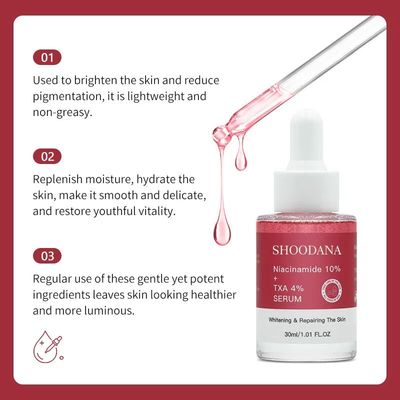 Wholesale Custom 30ml Vegan Liquid Niacinamide 10% Serum OEM ODM Whitening Dark Spot Correcting Face