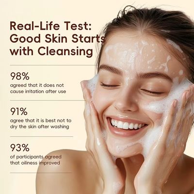 Facial Cream Face Wash Gentle Cleansing Hydrating Brightening Pore Repairing Blackhead Reduction Silky Cleanser