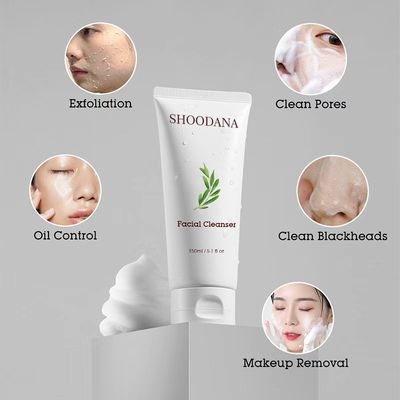 Skinever High Quality Vegan Vitamin C Whitening Facial Cleanser Mini Scrub Cleanser Daily Use Anti-acne Herbal Face Wash
