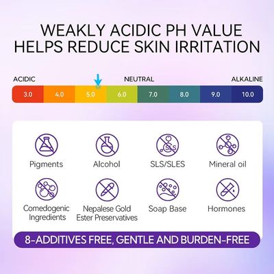 New Arrival Vegan Herbal Organic Hyaluronic Acid Anti-Aging Cream Cleanser for All Skin Types