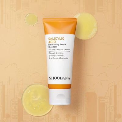 High Quality Korean Hyaluronic Acid Whitening Facial Cleanser Cream Anti-acne Herbal for Women