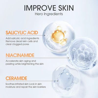 High Quality Korean Hyaluronic Acid Whitening Facial Cleanser Cream Anti-acne Herbal for Women