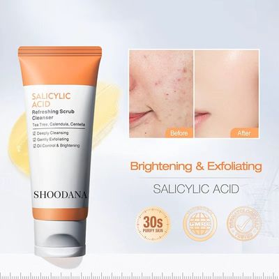 High Quality Korean Hyaluronic Acid Whitening Facial Cleanser Cream Anti-acne Herbal for Women