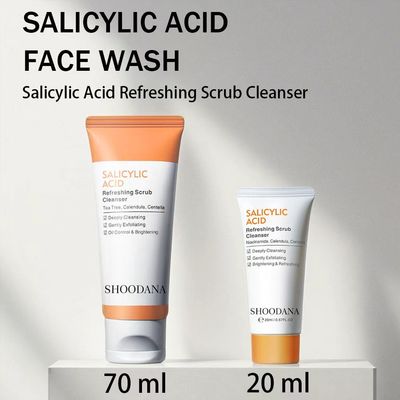 High Quality Korean Hyaluronic Acid Whitening Facial Cleanser Cream Anti-acne Herbal for Women