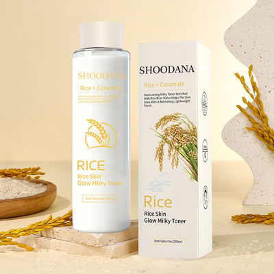 Rice Skin Glow Milky Vegan Liquid Toner Nourishing Anti-Wrinkle Centella Refreshing Hydrating Whitening Face Toner