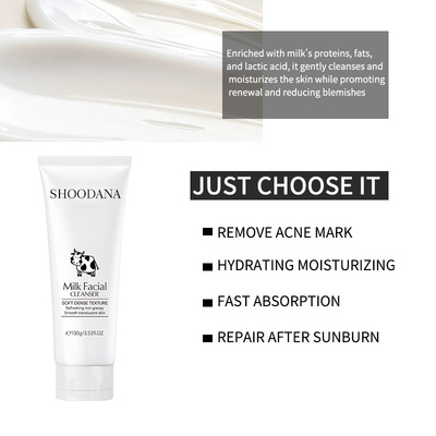 OEM/ODM Vegan Natural Organic Deep Cleaning Cream Facial Cleanser for All Skin Types