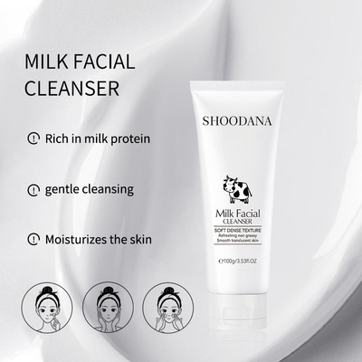 OEM/ODM Vegan Natural Organic Deep Cleaning Cream Facial Cleanser for All Skin Types