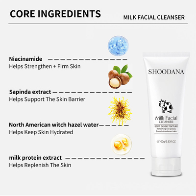 OEM/ODM Vegan Natural Organic Deep Cleaning Cream Facial Cleanser for All Skin Types