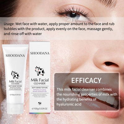 OEM/ODM Vegan Natural Organic Deep Cleaning Cream Facial Cleanser for All Skin Types