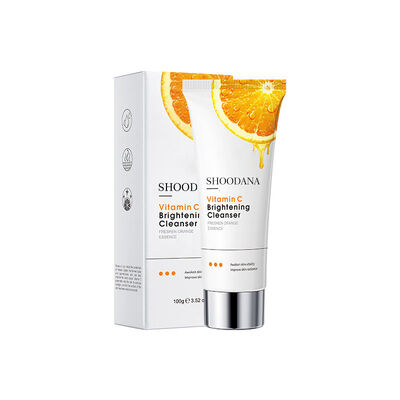 Vitamin C Hyaluronic Acid Cleanser Natural Organic Orange Extract Oil Control Whitening Pore Cleaning for Fragrance All Skin