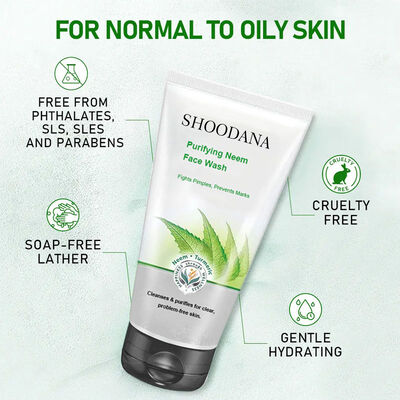 Organic Purifying Neem Whitening Acne Treatment Cream with Turmeric for Occasional Acne